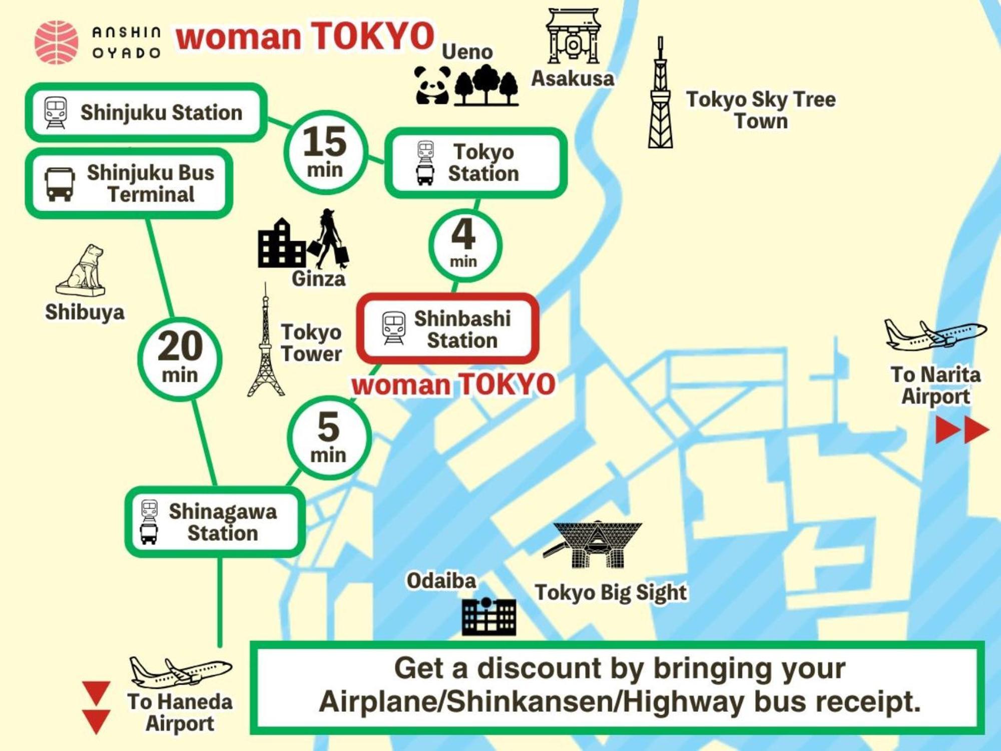 新桥汐留安心御宿胶囊旅馆 胶囊旅馆 *